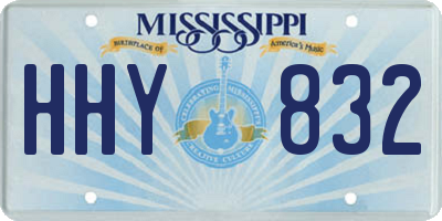 MS license plate HHY832