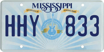 MS license plate HHY833