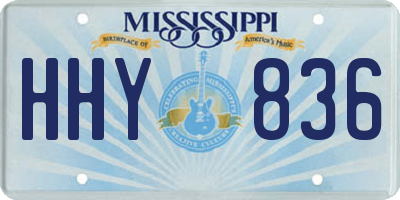 MS license plate HHY836