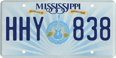 MS license plate HHY838