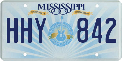 MS license plate HHY842