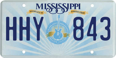 MS license plate HHY843