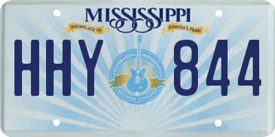 MS license plate HHY844
