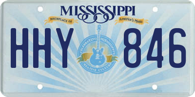 MS license plate HHY846