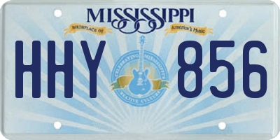 MS license plate HHY856