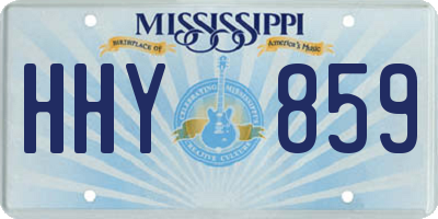 MS license plate HHY859
