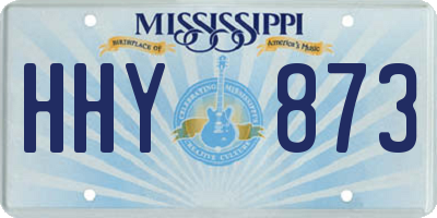 MS license plate HHY873