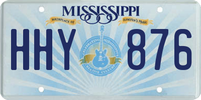 MS license plate HHY876