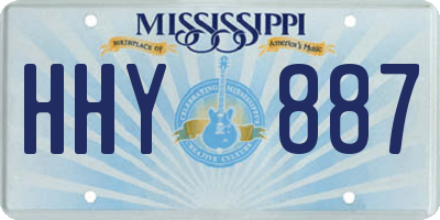 MS license plate HHY887