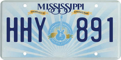 MS license plate HHY891