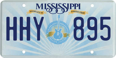MS license plate HHY895