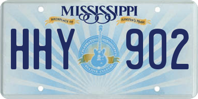 MS license plate HHY902
