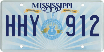 MS license plate HHY912
