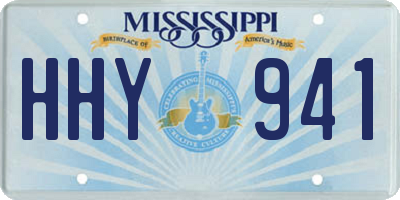MS license plate HHY941
