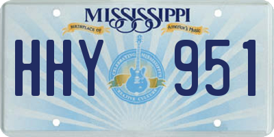 MS license plate HHY951