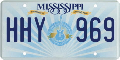 MS license plate HHY969