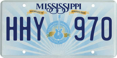 MS license plate HHY970