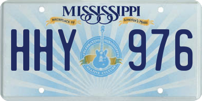 MS license plate HHY976