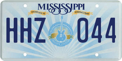 MS license plate HHZ044