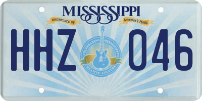 MS license plate HHZ046