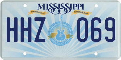 MS license plate HHZ069