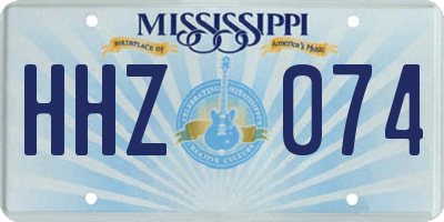 MS license plate HHZ074