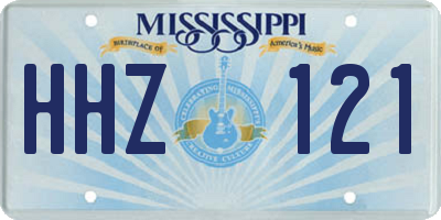 MS license plate HHZ121