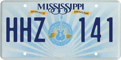 MS license plate HHZ141