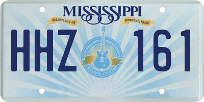 MS license plate HHZ161