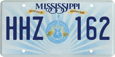 MS license plate HHZ162
