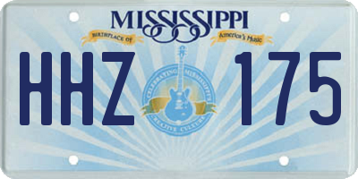 MS license plate HHZ175