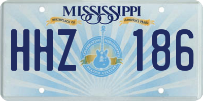 MS license plate HHZ186