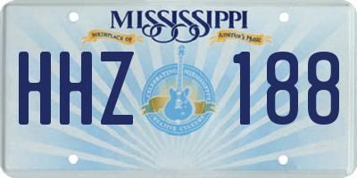 MS license plate HHZ188