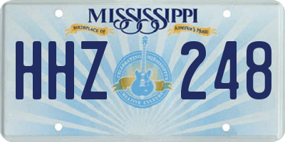 MS license plate HHZ248