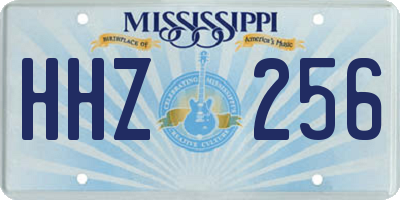 MS license plate HHZ256