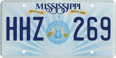 MS license plate HHZ269