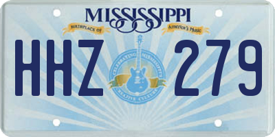 MS license plate HHZ279