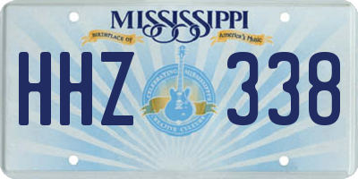 MS license plate HHZ338