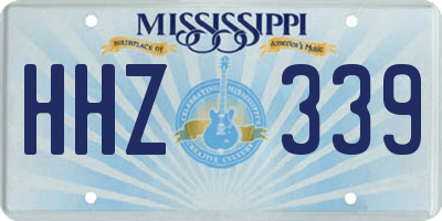 MS license plate HHZ339