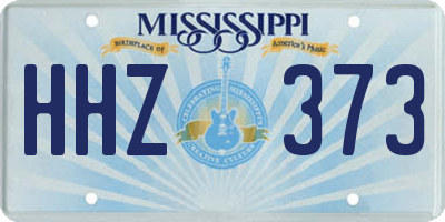 MS license plate HHZ373