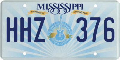 MS license plate HHZ376