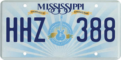 MS license plate HHZ388