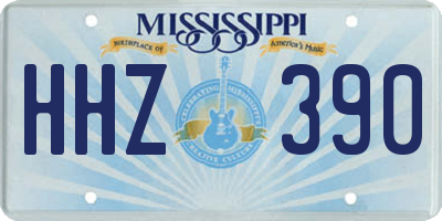 MS license plate HHZ390