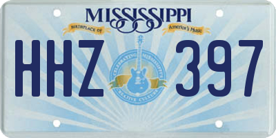 MS license plate HHZ397
