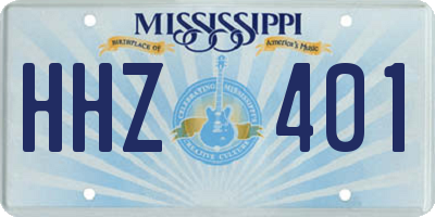 MS license plate HHZ401