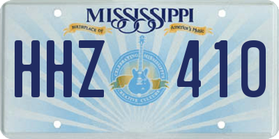 MS license plate HHZ410
