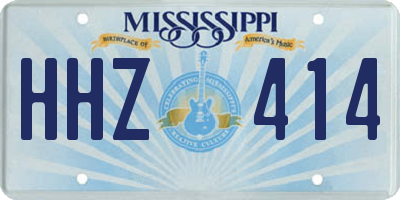 MS license plate HHZ414