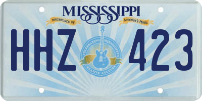 MS license plate HHZ423