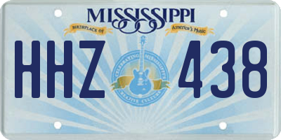 MS license plate HHZ438