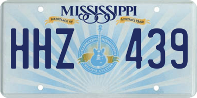 MS license plate HHZ439